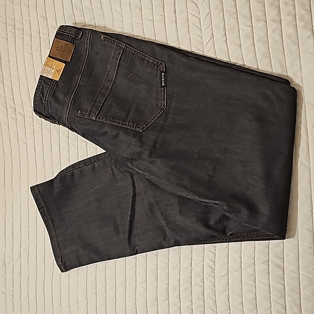 Prana Slim Men’s Jeans in Dark Gray/Black Wash